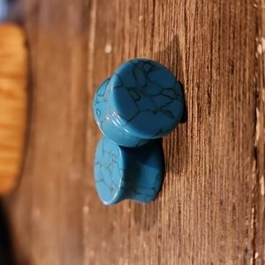 Turquoise Stone 5/8" Plugs